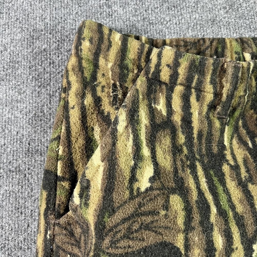 Vintage Walls Hunting Pant Mens 32x28 Green Straight Lined Tree-Bark Outdoor USA - Picture 13 of 16